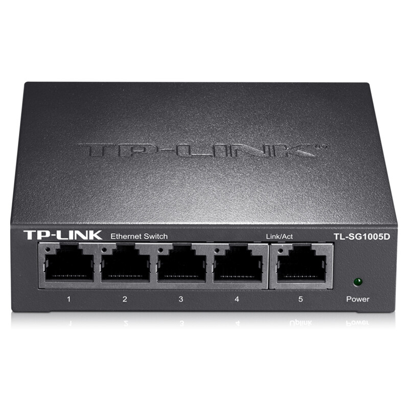 TP-LINK 5口千兆交換機 企業級交換器 監控網絡網線分(fēn)線器 分(fēn)流器 金屬機身 TL-SG1005D